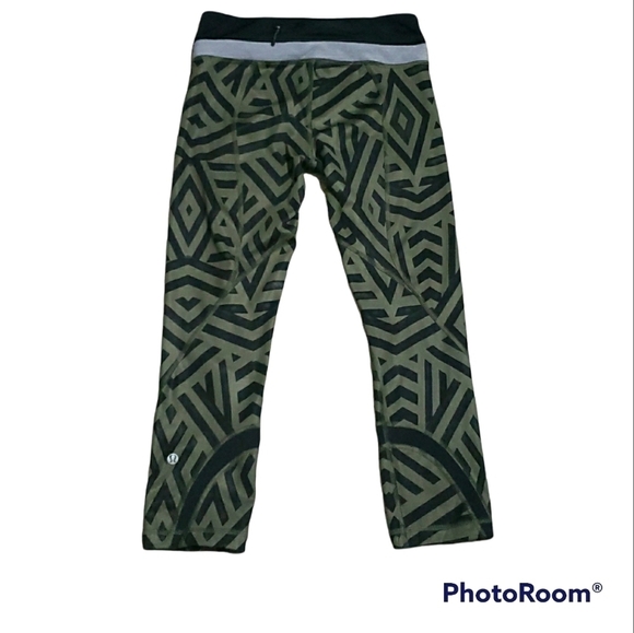 Rare Lululemon Athletica Fast And Free Mesh Crop Tight Size 4 - Picture 7 of 7